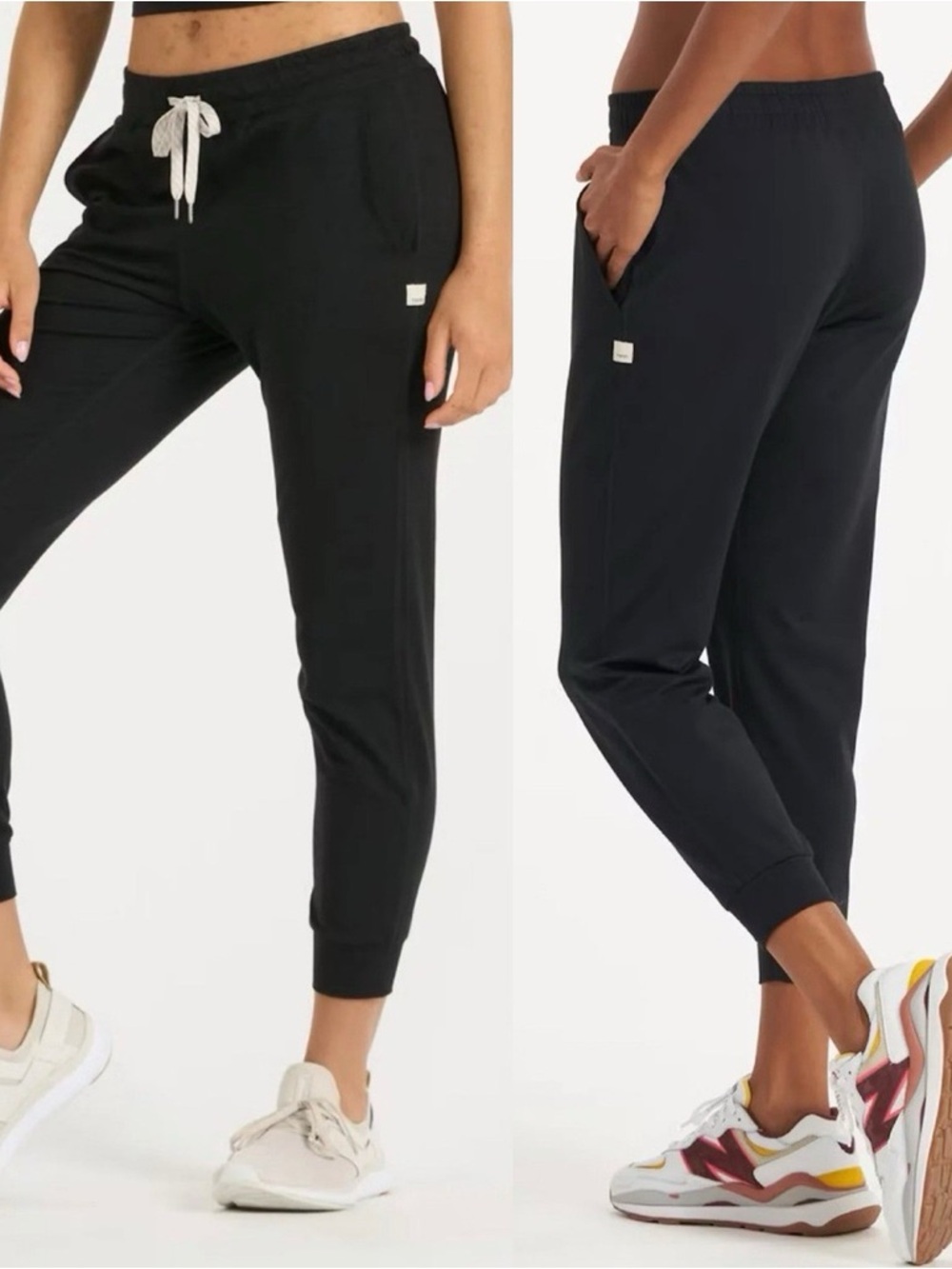 Vuori Black Drawstring Jogger Pants I I iron look at the details please